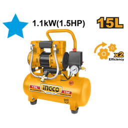 INGCO COMPRESSEUR SILENCIEUX 15L 1100W(1.5HP) NR [ACS111152]