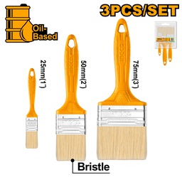 INGCO JEU DE 3 PINCEAUX EN BOIS  [CHPTB7860301]