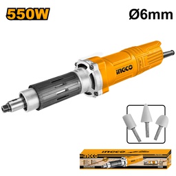 [PDG5501] INGCO MEULEUSE DROITE 6MM 550W + 3 ACCESSOIRES [PDG5501]