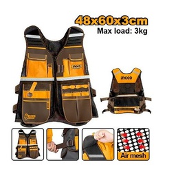 INGCO GILET À OUTILS 3KG MAX NR  [HTVT09028]