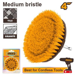 [WCBM1041] INGCO BROSSE DE NETTOYAGE 4" POUR VISSEUSE À POILS SOUPL [WCBM1041]