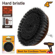 [WCBH1401] INGCO BROSSE DE NETTOYAGE 4" POUR VISSEUSE À POILS DURS   