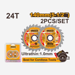 INGCO 2 DISQUE POUR SCIE CIRCULAIRE À BATTERIE CSLI14021 [TSB1403]
