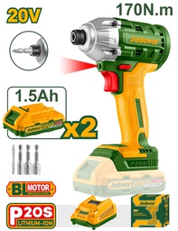 [JDCD2512] JADEVER VISSEUSE À PERCUSSION SANS FIL 20V ( 2 BAT + 1 CHARGEUR )  