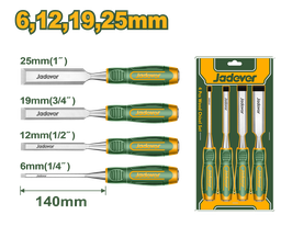 [JDWC2204] JADEVER ENSEMBLE DE 4 CISEAUX À BOIS  