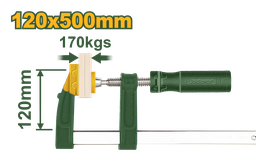 JADEVER PINCE F AVEC POIGNEE EN PLASTIQUE 120X500MM [JDCP2123]