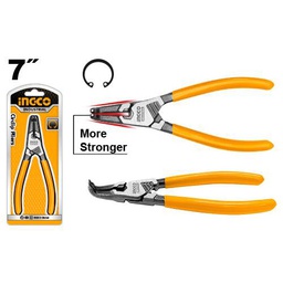 [HCCP261804] INGCO PINCE CIRCLIPS INTERIEUR À TÊTE COURBÉE 180MM  