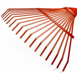 GENERIC BALAI A GAZON 22 DENTS AVEC MANCHE EN BOIS 