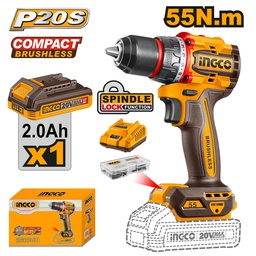 [CDLI205582] INGCO VISSEUSE BRUSHLESS 20V 1BAT 55NM  