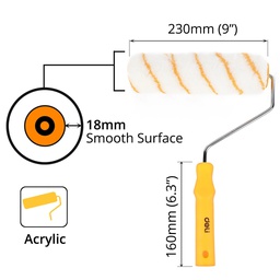 [DL509629] DELI Brosse cylindrique (paroi intérieure) Taille : 9 " [DL509629]