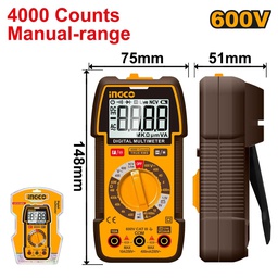 [DM36002] INGCO MULTIMETRE DIGITAL LCD  600V AC/DC [DM36002]