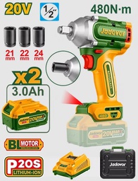 [JDCD1B48] JADEVER CLÉ À CHOCS 20V 2 BAT 3AH 480NM  
