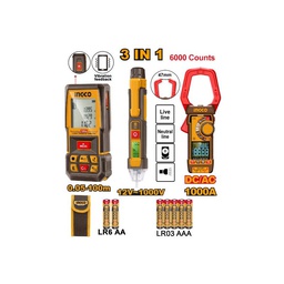[HLDD241202] INGCO PACK TELEMETRE LASER + MULTIMETRE + DETECTEUR TENSION  