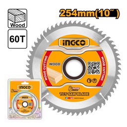 INGCO LAME SCIE CIRCILAIRE BOIS 254MM 60 DENTS  [TSB125423]