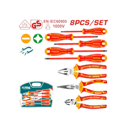 [THKIST3082] TOTAL JEU DE 8 OUTILS A MAIN ISOLES   