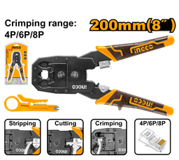 INGCO PINCE RESEAU RG-45 [HMPC1468P]