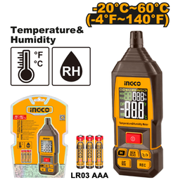 INGCO HYGROMÈTRE ET THERMOMÈTRE NUMÉRIQUE [HETHT031]