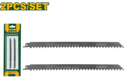 JADEVER JEU DE 2 LAMES SCIE SABRE ALIMENTAIRE INOX 300MM 3TPI [JDJT1211K]