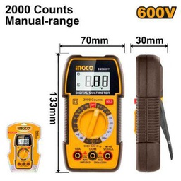 INGCO MULTIMETRE DIGITAL 600V SI NR [DM360011]