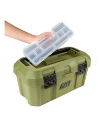 TAYG CAISSE A OUTILS  AVEC PLATEAU 499x279x254 VERT [146039]