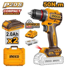 INGCO VISSEUSE BRUSHLESS 20V 2BAT 50NM  [CDLI205062]