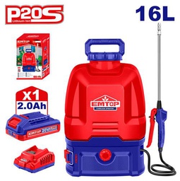 [ESPLI20162] EMTOP PULVÉRISATEUR À BATTERIE + BATTERIE 2.0AH [ESPLI20162]
