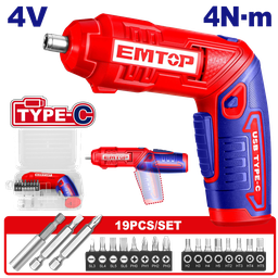 [ECSR0408] EMTOP TOURNEVIS ÉLECTRIQUE SANS FIL 4V - TYPE C [ECSR0408]
