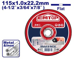 [EACD101151] EMTOP DISQUE À TRONÇONNER 115X1,0 MM [EACD101151]