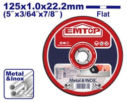 [EACD101251] EMTOP DISQUE À TRONÇONNER 125X1,0 MM [EACD101251]