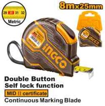 INGCO METRE RUBAN A MESURER 8MX25MM [HSMT08081E]