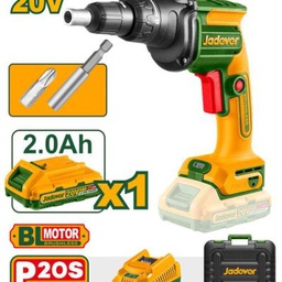 JADEVER VISSEUSE A PLACO BRUSHLESS 20V 1 BATTERIE 2A  [JDDS204281]