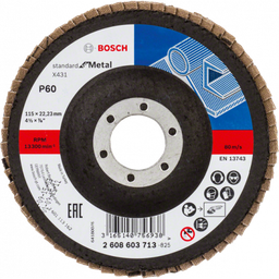 [2608601708] BOSCH PLAT LAMELLE 115MM G60 STAND  