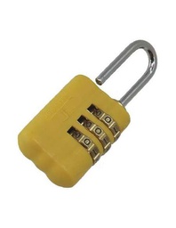 [CPV28N] GENERIC CADENAS TESA 28MM VALISE A CODE JAUNE BLISTER 