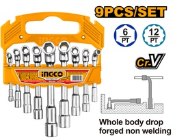 [LASWT0901] INGCO CLES COUDEES 7MM A 19MM  