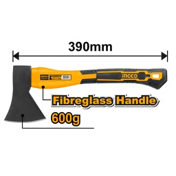 INGCO HACHE  600G  LONGEUR: 360MM TÊTE FORGEE  [HAX0206008]