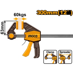 INGCO SERRE-JOINTS RAPIDE UNE MAIN 63X300MM  [HQBC01602]