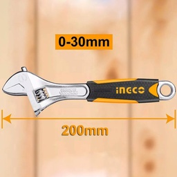 [HADW131088] INGCO CLE A MOLETTE POIGNEE SOUPLE 200MM [HADW131088]