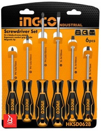[HKSD0628] INGCO SET DE 6 TOURNEVIS   