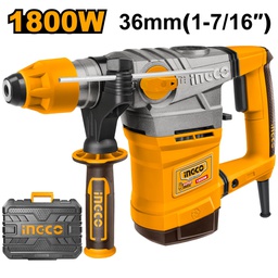 INGCO MARTEAU PERFORATEUR SDS PLUS 1800W 36MM + 5 ACCESS  [RH18008]
