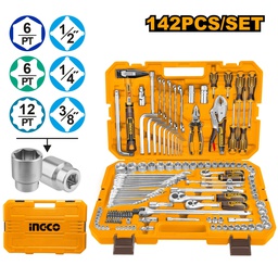INGCO JEU DE 142 PIECES ET OUTILS   [HKTHP21421]