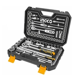 [HKTS42441] INGCO SET DE DOUILLES  1/4 ET 1/2  44PIECES   