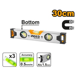 INGCO NIVEAU A BULLE MAGNETIQUE 30CM  [HSL38030M]