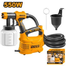 INGCO PISTOLET A PEINTURE 550W BAC EN PLASTIQUE  [SPG5008]