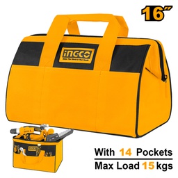 INGCO SAC A OUTILS RIGIDE, POCHES INTERNES ET EXTERNES  [HTBG28161]