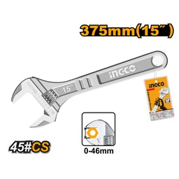 INGCO CLE A MOLETTE 375MM  0-46MM  [HADW131152]