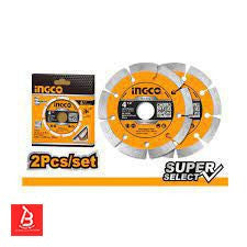 [DMD0111523] INGCO JEU DE 2 DISQUES DIAMANT 115MM SS  